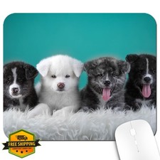 9.5x7.9 Inch Gaming Mouse Pad Fluffy Puppies Dog Cute