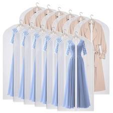 60'' Garment Bags Dress Bag for Storage Set of 12 Dust-Proof Suit Protector...