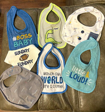 Lot of 7 Baby Bibs