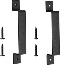 Barn Door Pull Handle Black Steel Hardware for Sliding Door Gate Cabinet Closet