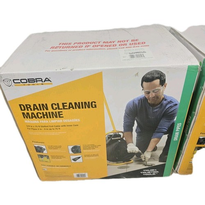 #ad NEW Cobra Tools 90040 Drain Cleaning Machine 75 ft Cable FREE Samp;H $429.99