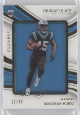 2023 Panini Immaculate Clearly Rookie Jerseys 12/99 Jonathan Mingo #IRJ-JM 18rb