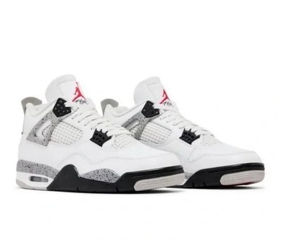 Nike Air Jordan 4 White Cement 2016 Retro IV OG Mid Men's Size 12 840606-192