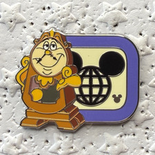 2025 Hidden Mickey WDW D Characters Cogsworth Disney Pin