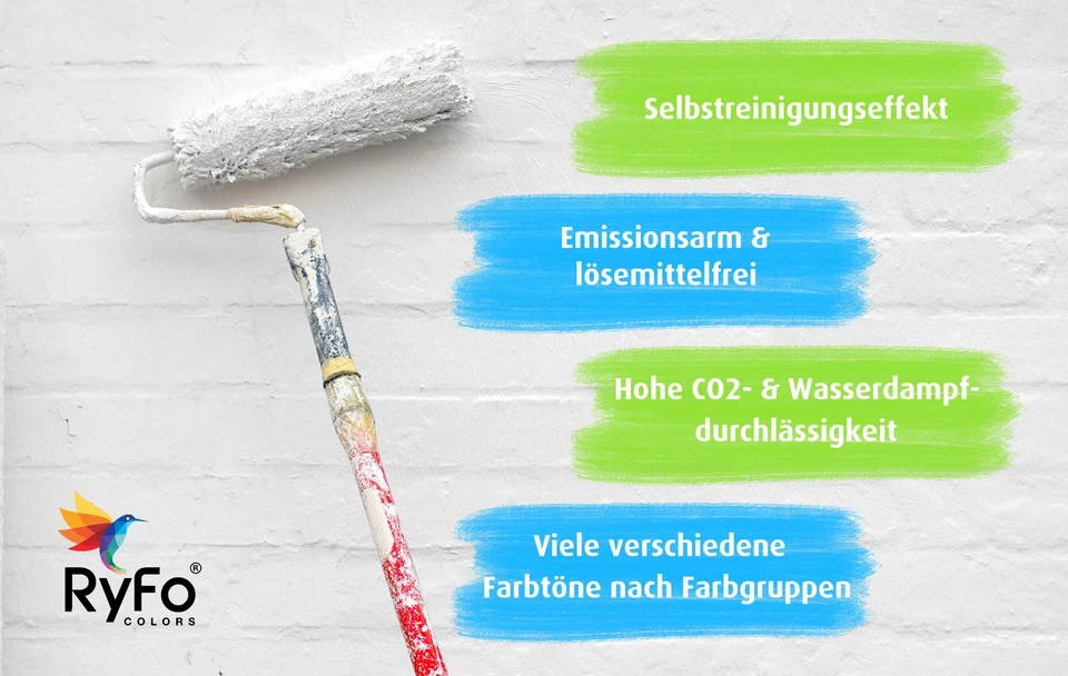 RyFo Colors Silikonharz Fassadenfarbe Lotuseffekt Trend Rottöne - bunte Farbe - Bild 2 von 2