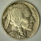 1929 Buffalo Indian Head Nickel XF 5c US Coin Extra Fine