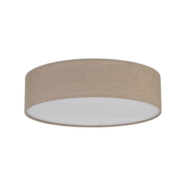 Deckenlampe Stoff E27 4-Flammig Beige Modern GemüTlich L:60 Cm Deckenleuchte-image