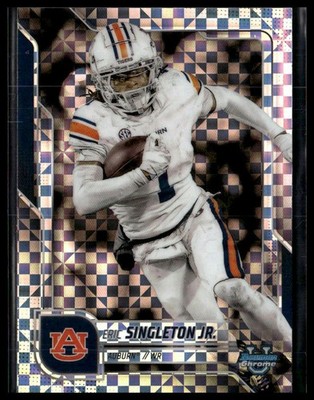 2025 Bowman University Chrome #186 Eric Singleton Jr. Xfractor