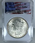 1901-O $1 Morgan Silver Dollar "65 Mint State" USA Coin Grading Slab