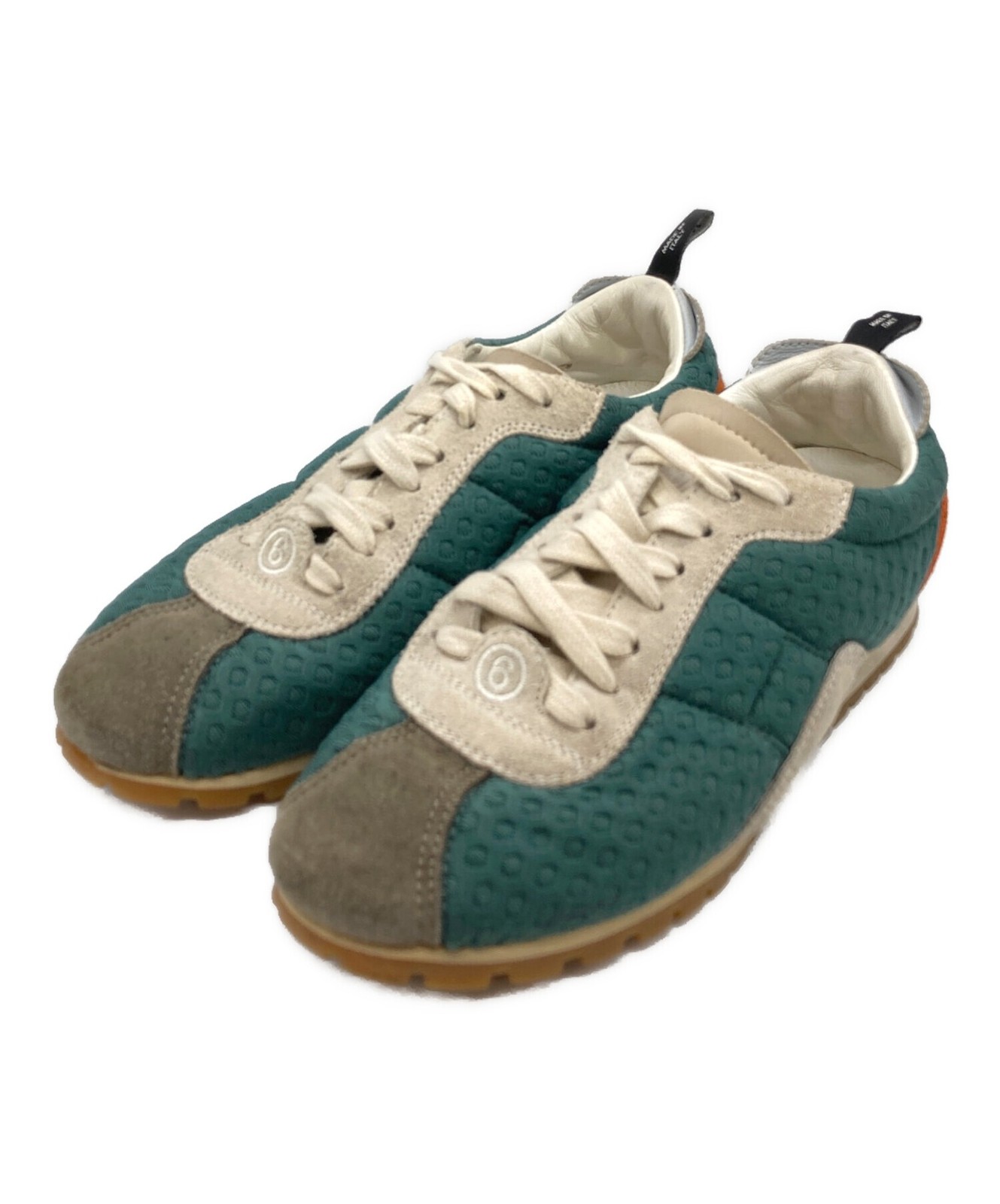 MM6 Maison Margiela Low-Top Sneakers, Green, Women's, Size: EU37