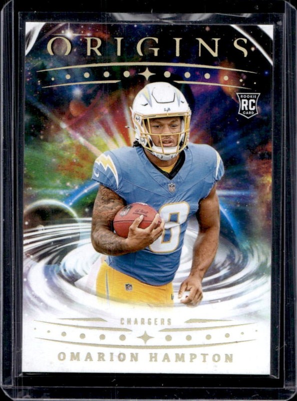 2025 Panini Origins Omarion Hampton RC #134 Chargers Rookie