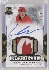 2017 Upper Deck The Cup Rookie Gold Foil 7/24 Lucas Wallmark #149 Patch Auto a2v