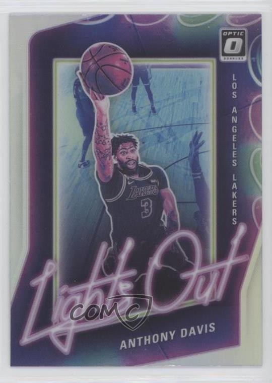 2020-21 Panini Donruss Optic Lights Out Holo Prizm Anthony Davis #14 8tj