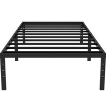 18 Inch Tall Metal Twin Bed Frame Heavy Duty Easy Assembly