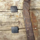 Lot 30 Hand Forged Big Square Head Iron Nails Antique Furniture Door Decor Stud