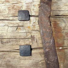 Lot 30 Hand Forged Big Square Head Iron Nails Antique Furniture Door Decor Stud