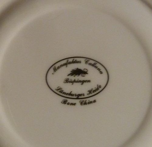 Große Tasse mit passender Untertasse Manufaktur Galluna Lüneburger Heide. - Bild 5 von 5