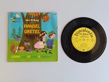 HANSEL Y GRETEL (Spanish) Vintage 1967 Book & Record Set Disneylandia LLP-317M