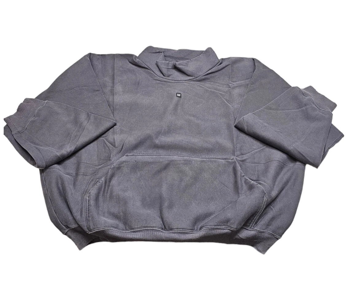 Maglione Yeezy Gap Balenciaga collo alto effetto invecchiato finto taglia small