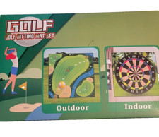 70"x70" Double Sided Golf Chipping Game Golf Hitting Mat  Golf Practice Mat Kit
