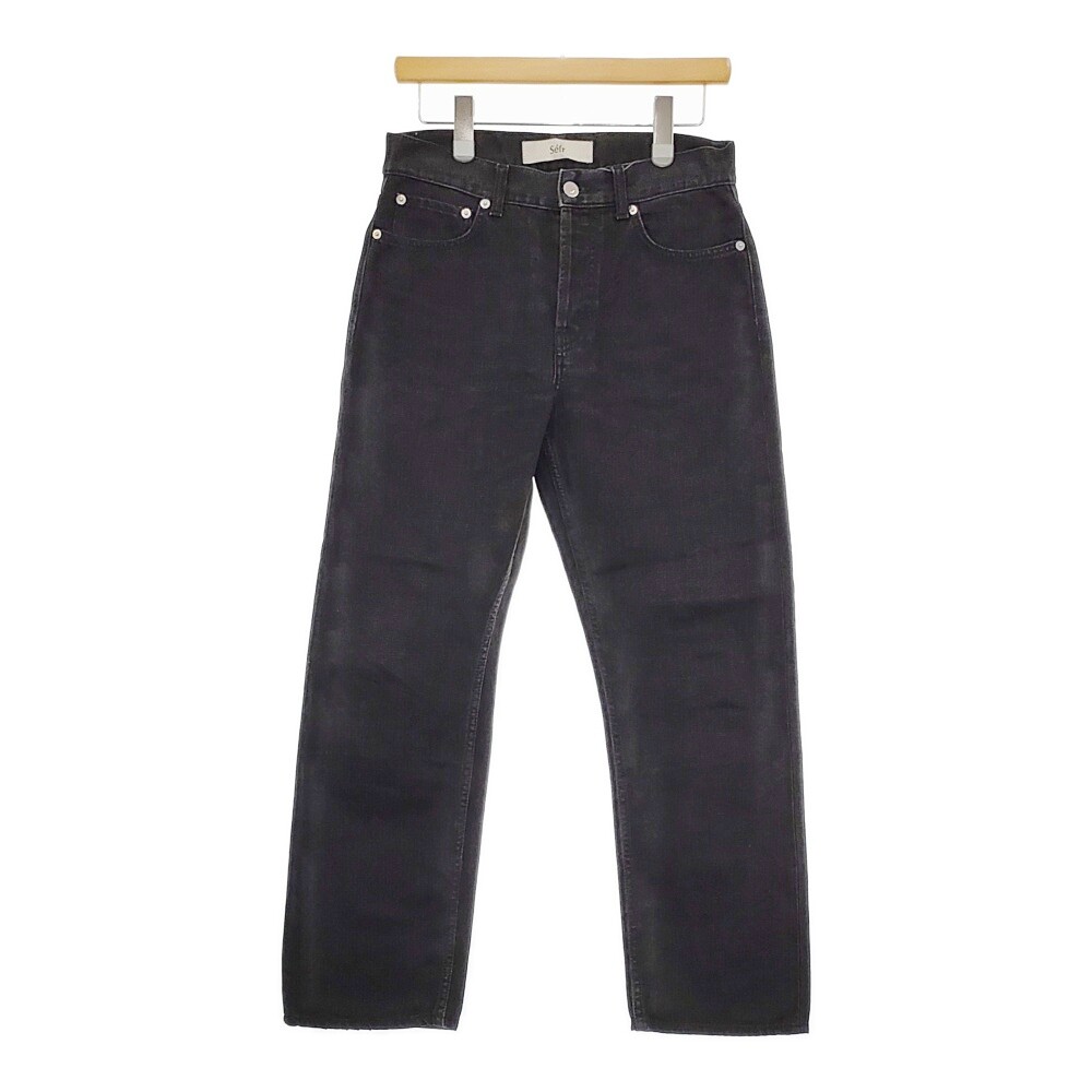 Sefr Black denim button fly STRAIGHT CUT size 29 Denim pants