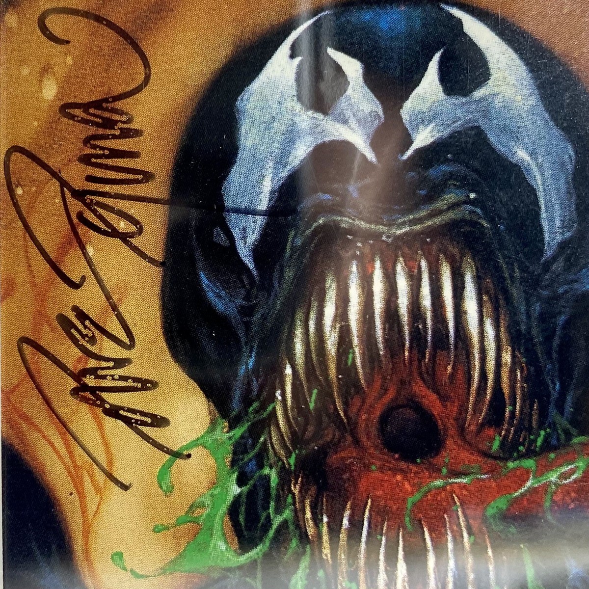 1993 Marvel Masterpieces VENOM PROMO Dave Dorman Signed PSA 9 (Low