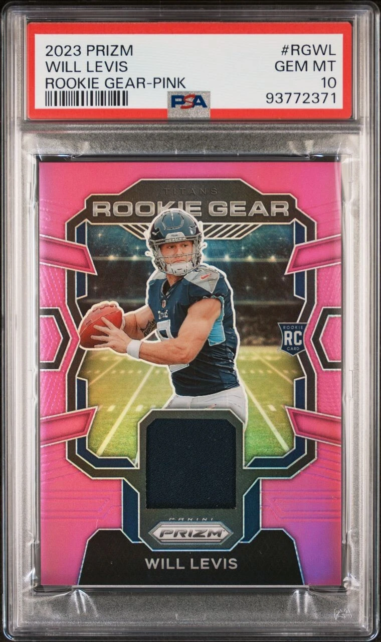 Will Levis Panini Prizm Rookie Gear #RGWL Pink