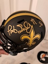 PAT SWILLING SIGNED NEW ORLEANS SAINTS ECLIPSE MINI HELMET PSA DNA DOME PATROL