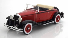 1934 Dodge Eight DG Roadster in Dark Red and Black by BOS 1.18 scale