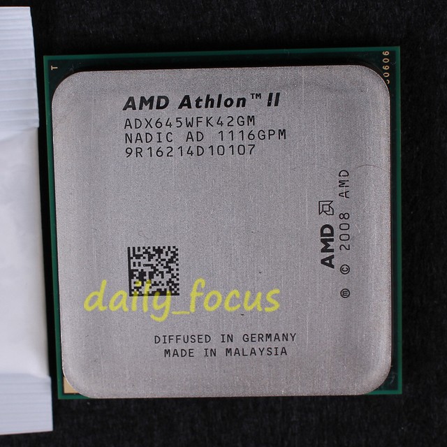 AMD Athlon II X4 645 3.1 GHz CPU Processor ADX645WFK42GM 667 MHz Socket ...