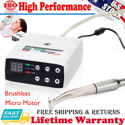 US Dental Brushless LED Electric Micro Motor 1:1/1:5 Increasing Dental Handpiece