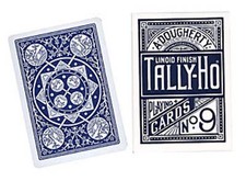 Cards Tally Ho Fan Back Poker size Blue 
