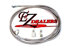 60" Gauge line kit oil water fuel Pressure hose -3 an JIC 1/8 NPT Str. X 90 deg