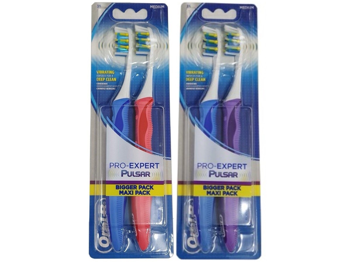 Pro Expert By Oral-B Pulsar Vibrating Toothbrush- 2 X Twin Pack 35 - View #3