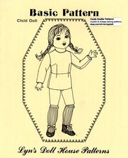 BASIC PATTERN 14" Child Doll Underwear - Lyn's Doll House Patterns UNCUT