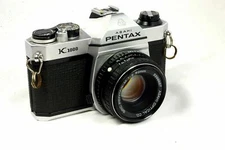 Pentax Asahi K1000 35mm SLR Camera Kit w/ 50mm Lens Made in Japan