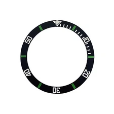 Outer 38mm Inner 30.7mm Ceramic Scale Beveled Watch Bezel Watch Accessories