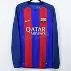 2016-17 Barcelona Player Issue Vapor Match UCL Home L/S Shirt Nike *BNWT* L J...