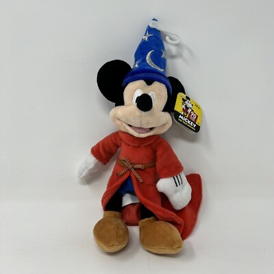 Disney Mickey Mouse Sorcerer Fantasia Plush 90th Anniversary NEW
