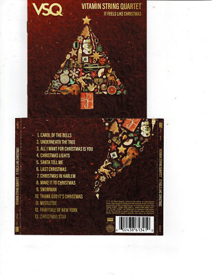 VITAMIN STRING QUARTET - IT FEELS LIKE CHRISTMAS (CD 2021) NEW  *13 TRACKS*    