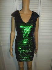 SALE Beautiful Dear Moon size 1 green color changing sequin dress juniors NWT