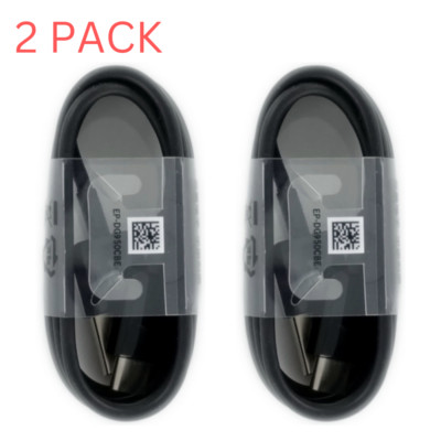 For Samsung Galaxy S10 S10e Plus Fast Charge Wall Adapter 4ft Type C Cable 2PACK