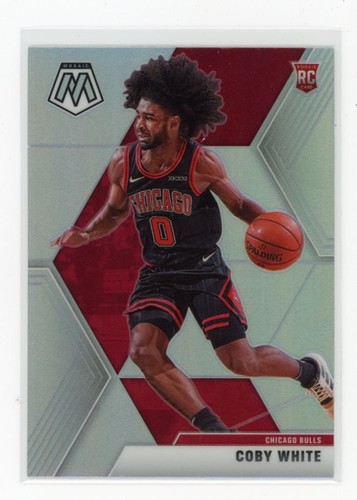2019-20 Panini Mosaic #211 Coby White Silver Prizm