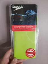 Speedo Jr. Elastomeric Solid Cap one size yellow