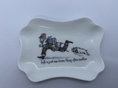 Amusing Aynsley Trinket Dish Life Is Just One Damn Thing After Another Vintage