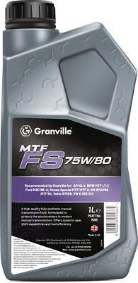 Granville MTF FS 75w80 Gear Oil Fully Synthetic Manual Transmission API: GL-4 1L