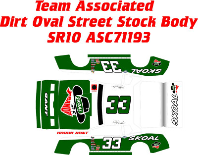 TEAM ASSOCIATED SR10  HARRY GANT THEME  WRAP KIT 1X10 SCALE 