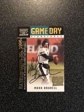 2000 Playoff Momentum Mark Brunell Game Day Signatures Auto Autograph #72/75