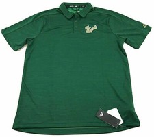 Mens Adidas NCAA South Florida Bulls GameMode Polo Shirt Green EC2781 NWT 75