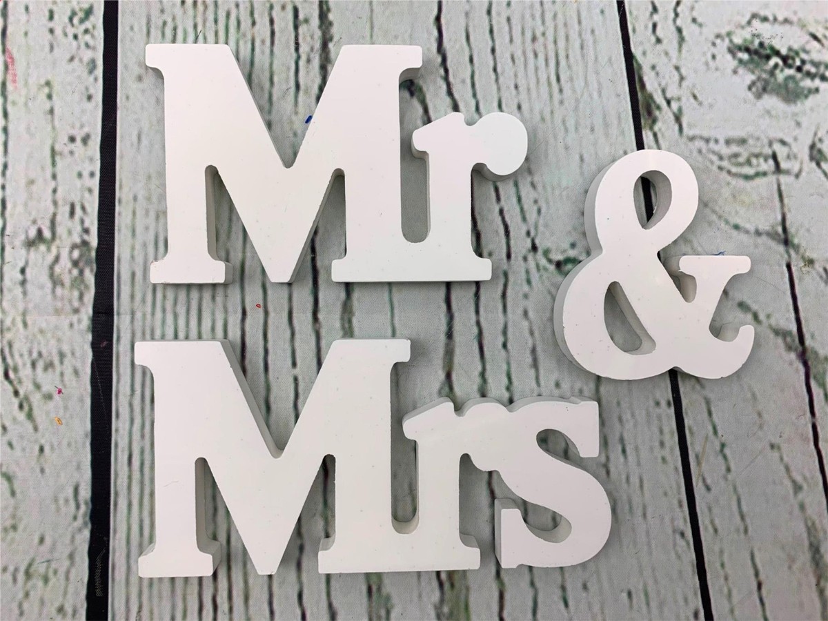 Mr Mrs Wooden Letters For Weddings Mr Mrs Wooden Letters Wedding Decor